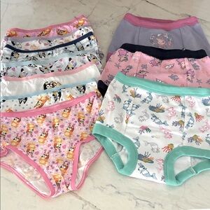 NWOT Girls 4T Underwear Peppa Pig & Bluey -10pair